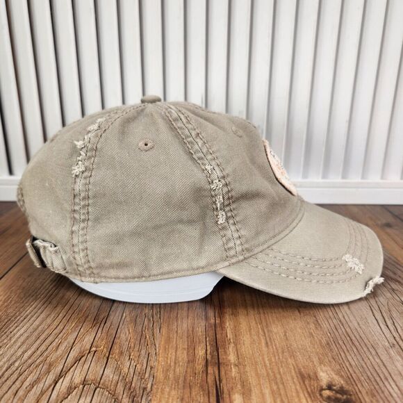 Life is Good Distressed Strapback Hat Cap Gray 'Optimism Can Take You Anywhere' - Picture 4 of 10